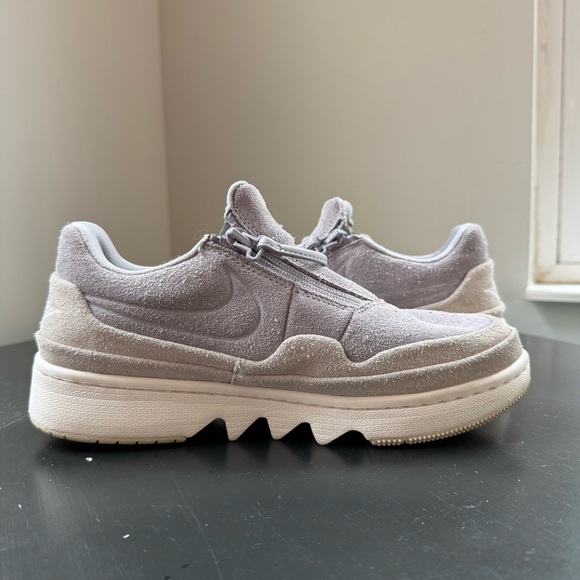 Nike‎ Jordan 1 Jester XX Lug Sole Jumpman Zipper Atmosphere Gray Suede Sneakers - Picture 4 of 14